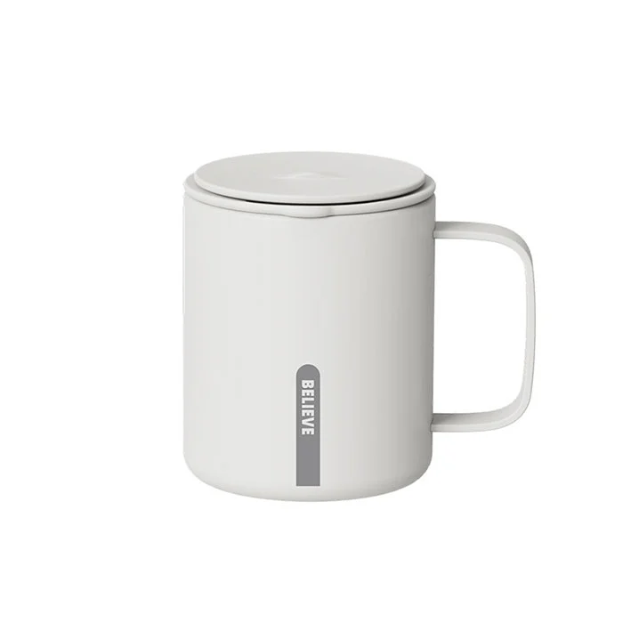 12oz rustfri stålglass med håndtak