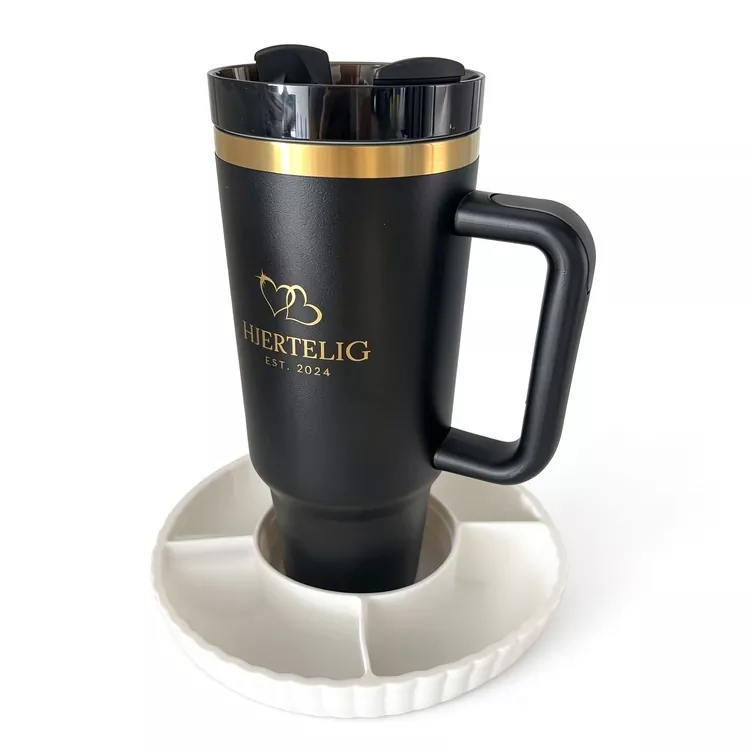 40 oz glass med fruktfat i silikon
